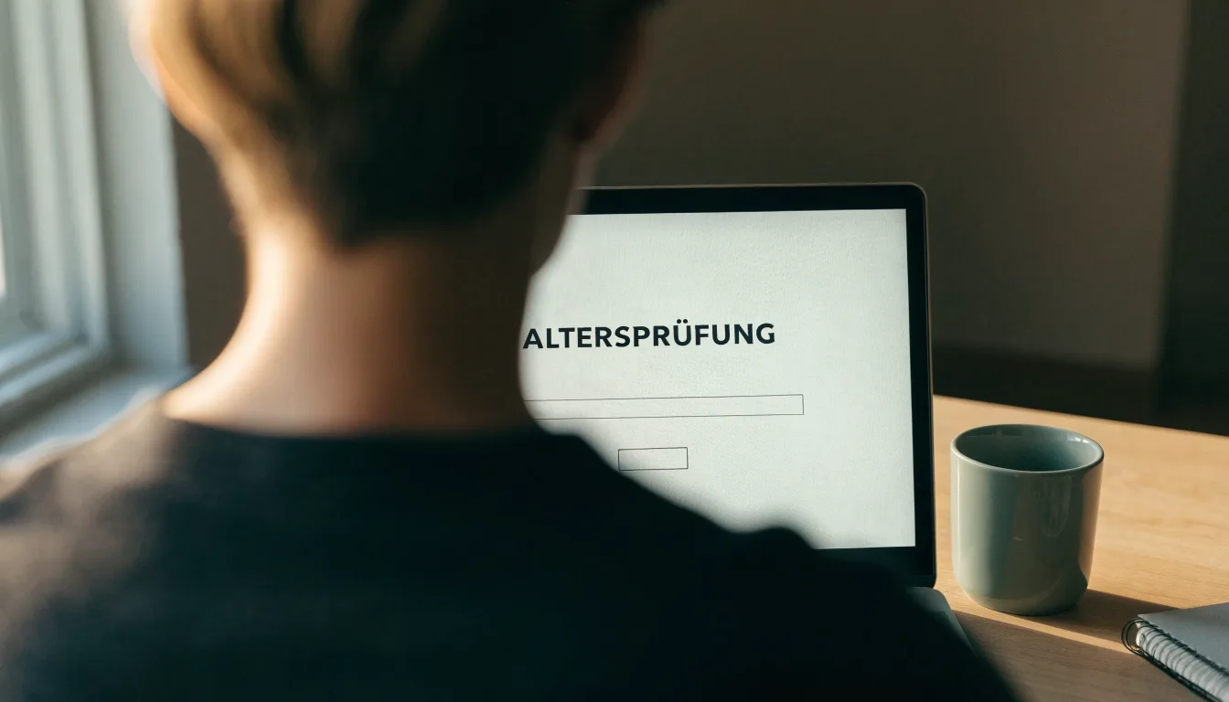 Eine Bibliothek mit hohen Holzregalen voller Bücher, im Vordergrund ein Lesetisch mit grüner Lampe.